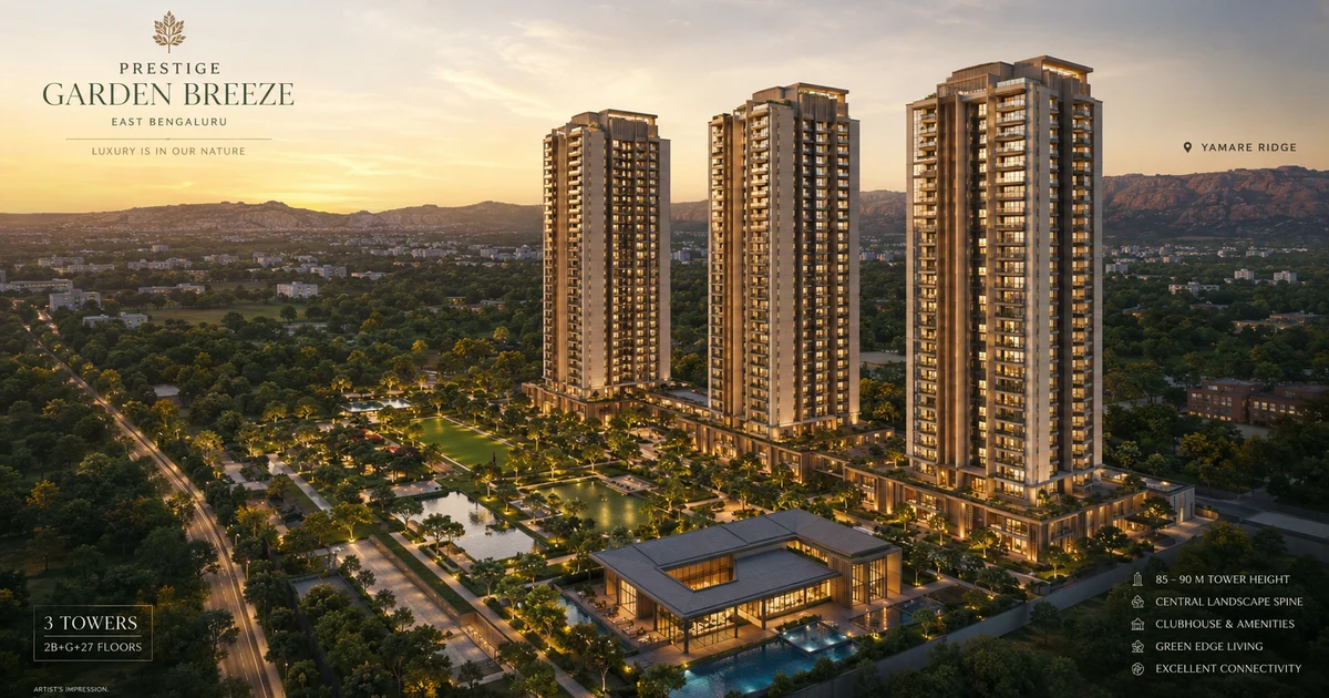 Prestige Garden Breez project exterior reference image